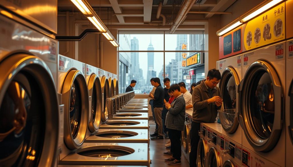 self-service laundry in Chinese cities